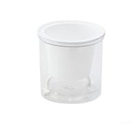 Round Self Watering Flowerpot for Indoor Succulents Mini Lazy Design to Enhance Your Home Garden (B)
