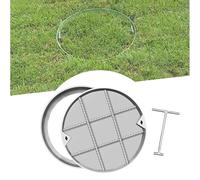 Round Septic Tank Cover with Hook, Invisible Manhole Access Cover, Resin Inspect Lid for Highways, Embedded Design with e - & Secure Solut