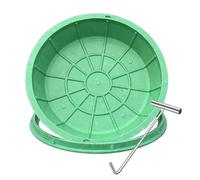Round Septic Tank Cover with Hook Waterproof Manhole Cover 16" to 40" Frame Options and Secure Ideal for Drainage Systems and Outdoor Use