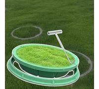 Round Sewage Basin Covers, Round Decorative Septic Tank Covers For Driveway/Sidewalk/Green Belt, Recessed Reinforced Grass Planting Pot Lids(1 PC,Dia 80cm)