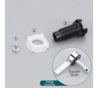 Round Shaft Cistern Lever Tool Easy Install(Black) | Fits square axle cores, precise replacement part, secure connection, hassle-free installation, robust build