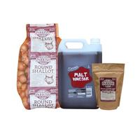 Round Shallot Pickling Kit - Pickling Shallots 4kg & Malt Vinegar & Pickling Spice Pack