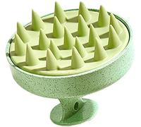 Round Shampoo Brush Hair Scrub Brush Scalp Massager Head Care Hair Cleaning Tool for Improve Blood Circulation- GreenDurable and Fashion
