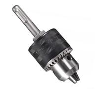 Round Shank 3 Jaw Key Drill Chuck, 1/2inch 20UNF Thread Installation, Holds Drill Bits 1 5mm to 13mm