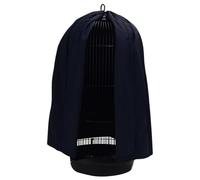 Round Shape Bird Cage Cover, Universal Polyester Night Cover with Hook for Parrots & Budgies, Light Blocking Sleep Aid for Better Rest