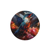 Round Shape Car Air Fresheners Hummingbird Pattern 6 Pcs Car Aromatherapy Tablets For Car Wardrobe Shoe Cabinet Eliminate Odors