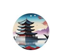 Round Shape Car Air Fresheners The Pearl Of The Ori Pattern 6 Pcs Car Aromatherapy Tablets For Car Wardrobe Shoe Cabinet Eliminate Odors