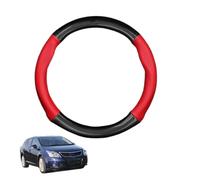 Round Shape Car Steering Wheel Cover For Avensis T270 2010-2018 Carbon Fiber and Microfiber PU Leather Breathable Anti-Slip Sport Protector Cover Auto Interior Accessories Glossy,Red