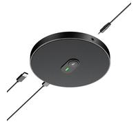 Round Shape Metal USB Microphone with Noise Cancelling and Wide Coverages for Webinars Online Teaching Computer Pickup Mic