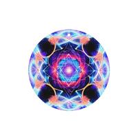 Round Shape WZYWHJ Four Dimensional Space prints Car Fragrance 6-piece Set Hanging Fragrance Card Car Air Freshener