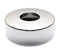 Round Shaped Chrome Plated Steel 3/4" Inch Pipe Collar Oval Cover 24mm Height