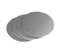 round sheet， 4 Pcs 304 Stainless Steel Round Sheets 0.5mm Thickness 50-200mm Diameter(80mm)