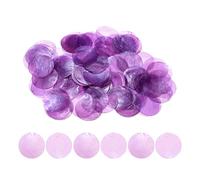 Round Shells - 100 Pieces DIY Crafting Charms | Sea Shells Coin Bead Connector for Jewelry, Natural Flat Shell Beads for Art, Polished Capiz Shell for Wedding, Boho Charm for Decor