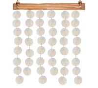 Round Shells with Holes - 5 cm 2 Inch Natural Bowl Pendants, Craft Accessories, Decoration Elements, Empty Shell Charms Set, 100 Pieces, Creative Jewellery Design for Wedding, Birthday, Living Room