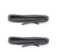 Round Shoe Laces (2 Pairs) 2mm Firm Knot Shoelaces Cotton mix laces for Brogues, Dress and Casual Shoes for indoor and outdoor shoes or boots (100, Grey)