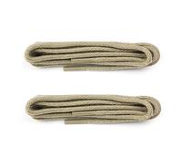Round Shoe Laces (2 Pairs) 2mm Firm Knot Shoelaces Cotton mix laces for Brogues, Dress and Casual Shoes for indoor and outdoor shoes or boots (100, Taupe)