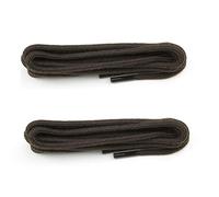 Round Shoe Laces (2 Pairs) 2mm Firm Knot Shoelaces Cotton mix laces for Brogues, Dress and Casual Shoes for indoor and outdoor shoes or boots (75, Dark Brown)