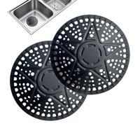 Round Shower Drain Cover, Anti Clog Bathroom Protector, Durable Floor Drain Guard for Preventing Blockage in Kitchens, Restrooms, Laundry Rooms, and Apartment Showers