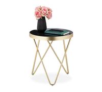 Round side table Compact Coffee Table Accent Table Retro Side Table Lightweight