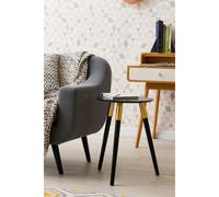 Round Side Table, Durably Constructed Modern Side Table, Long Lasting Compact Table for Living Room