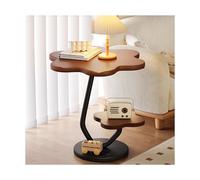 Round Side Table for Living Room Small Pedestal Coffee Table for Bedroom Balcony PatioModern Accent Table for Couch Sofa and Small SpacesStylish & Functional