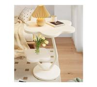 Round Side Table for Living Room Small Pedestal Coffee Table for Bedroom Balcony PatioStylish Accent Table for Couch Sofa Outdoor & Indoor Use SpaceSaving Design