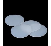 Round Silicone Rubber Sheet - 1mm Thick, 5mm to 100mm Diameter, White Solid Seal Gasket Pad 1pc(25mm)