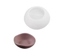Round Silicone Tray Mold Elegant Resin Dishes and Bowls Irregular Shape Suitable for Artists and Crafting Lover Home Deck Silicone Mold