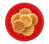 Round Silicone Waffle Mold, Waffle Mold, Silicone Baking Tray, Non-Stick Round Waffle Tray, A Silicone Waffle Mold