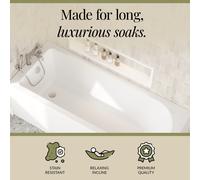 Round Single Ended 1700x700 Bath Set - Front & End Panels & Chrome Waste