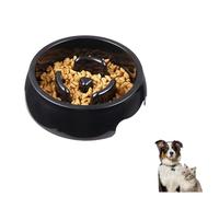 Round Slow Feeder Dog Bowl, Non-Slip Pet Food Dish for Cats & Dogs, Feeder That Slow Down Eating, Reduces Bloat & Improves Digestion for All Cats Dog Sizes (S:16.2×16.2×4.5cm)