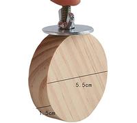 Round Small Wooden Springboard Bird Parrot Perch Platform Stand Rack Small Animals Hamster Cage Stand Convenient handled