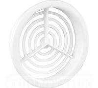 Map Soffit Round Air Vent Cover, Pack of 10, for 68mm Openings - Flush Fitting, No Fixings Required - Ideal for Loft and Roof Ventilation