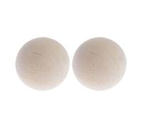 Round Solid Hardwood Balls DIY Ornaments Without Drilling Toy Accessories 9cm, Natural Color