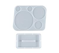 Round Song Music Player Shape Resin CD Disc Coaster Silicone for Pendant Jewelry Luggage Tag Table Decoration Round Resin Silicone Coaster