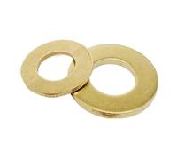 Round Spacer Washers, Brass Flat Washers GB97 DIN125 M2 To M16 Assortment Pack(20PCS M6X12X1.5mm)