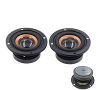 Round Speakers Drivers - Speaker Woofer Replacement | Rounds Audio Woofers | 1 Pair Audio Device | 2 Piece Set | Left And Right Channel Woofering For & Music Listening With Clear Sound Output