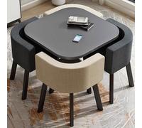 Round/Square Furniture Conference Room Table, Office Reception Room Club Table, 5-Piece Kitchen Dining Set, Small Coffee Dining Table and Chair Set, Business Negotiation Table and Chair Combination