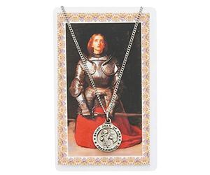 Round St. Joan of Arc Medal with Saint Story Card