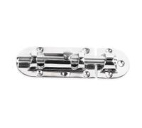 Round Stainless Steel 316 Door Bolt Inside Latch Slide Lock, Heavy - Duty Cabinet & Window Hardware, Anti - Theft Slide Bolt with 4 - Hole Mounting Plate for Small Cabinets and