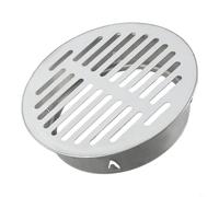 Round Stainless Steel Balcony Floor Drain Cover with Roof Pipe Cap Compatible with Various Outdoor Drain Systems (Ø160mm)