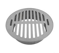 Round Stainless Steel Balcony Floor Drain Cover with Roof Pipe Cap Compatible with Various Outdoor Drain Systems (Ø150mm)
