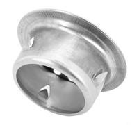 Round Stainless Steel Balcony Floor Drain Cover with Roof Pipe Cap Compatible with Various Outdoor Drain Systems (Ø63mm)