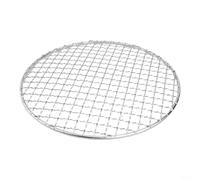 Round Stainless Steel BBQ Mesh Grill Net with Crossed Wire Design for Even Airflow and Faster Cooling (200MM)