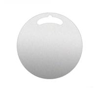 Round Stainless Steel Cutting Board, Double-Sided Metal Chopping Mat