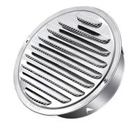 Round Stainless Steel Extractor Vent Cover, Stainless Steel Round Louvred Vent Cover Silver 2.8-8 inch for Exterior Wall Kitchen(2.8inch/70mm)