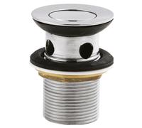 Balterley Round Stainless Steel Flip Top Basin Waste - Chrome