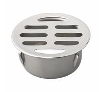 Round Stainless Steel Floor Drain, Removable Metal Outdoor Round Atrium Drain Grate Cover For Outdoor Balcony Yard Garden (50 Flat Mouth)