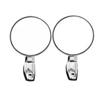 Round Stainless Steel Front and Rear View Mirror Replacement for Car Exterior - Compatible with Select Sedan Models