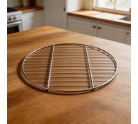 Round Stainless Steel Grate for Meat Pressing and Steaming, Designed as a Pot Liner for Braising and Other Kitchen Uses (35cm)